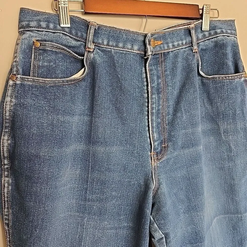 Gitano Vtg 80s 90s Dark Wash Straight Leg Denim Mom Jeans Size 20 RN 44976 Pants